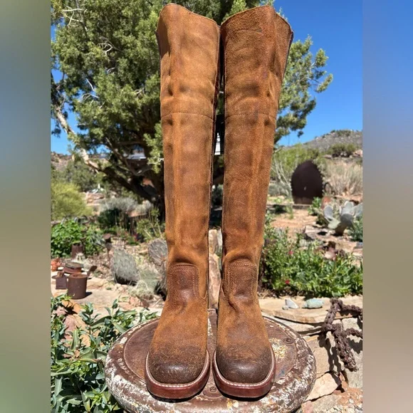 NWT FRYE πΊπΈ Campus OTK Suede Tall Vintage Boots - Picture 6 of 16